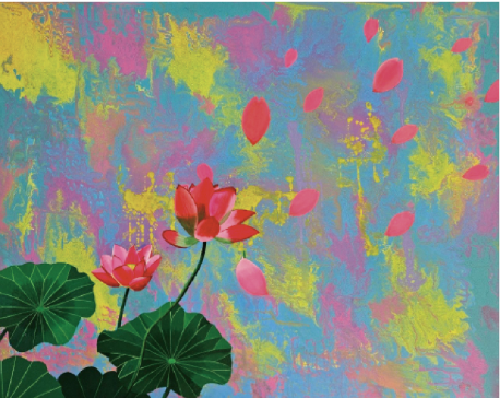 연화의 사계, 성수연 작가의 연꽃 작품 개인전